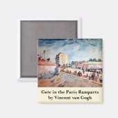 Aimant Porte sur les Ramparts de Paris par Vincent van Go (Recto/Verso)