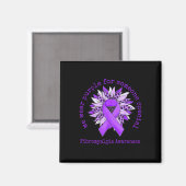Aimant Porter la fibromyalgie violette Sensibilisation To (Recto/Verso)