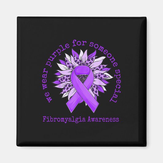 Aimant Porter la fibromyalgie violette Sensibilisation To (Devant)