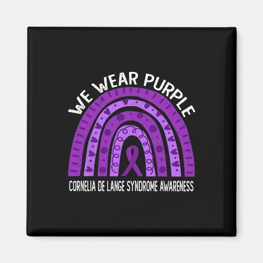 Aimant Porter Le Violet Pour L'Accompagné Du Syndrome De (Devant)