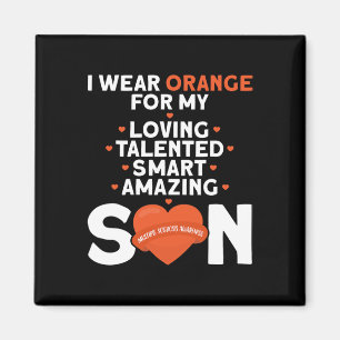 Aimant Porter Orange Pour Mon Fils Sclérose En Plaques