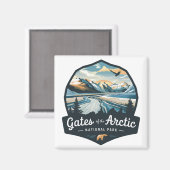 Aimant Portes Du Parc National De L'Arctique (Recto/Verso)