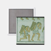 Aimant Porteurs aztèques, du 'Codex florentin' (Recto/Verso)