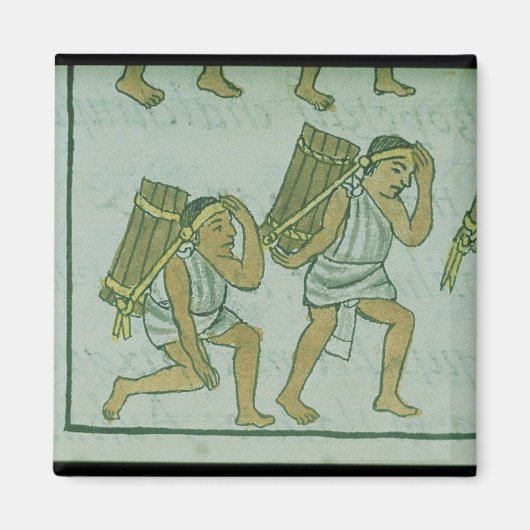 Aimant Porteurs aztèques, du 'Codex florentin' (Devant)
