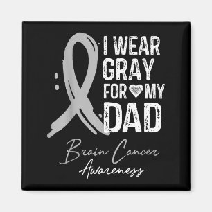 Aimant Portez du gris pour le t-shirt de papa pour la sen