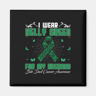 Aimant Portez le vert Kelly pour mon mari cancer des voie