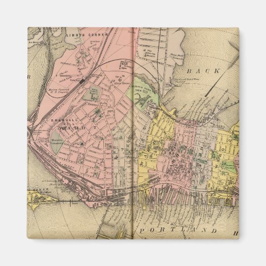 Aimant Portland & environs, Me (Devant)