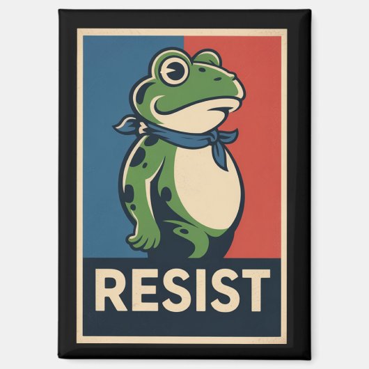 Aimant Portland Frog Protest Anti Ice Resistance I Stand (Recto)