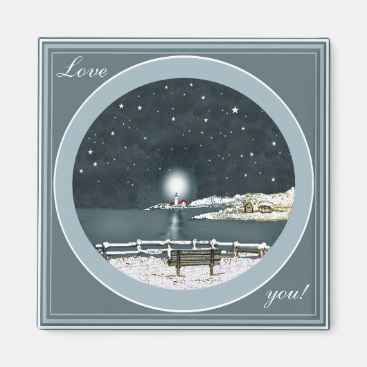 Aimant Portland Head Light de SMCC, Love you! (Devant)