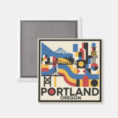 Aimant Portland Oregon (Recto/Verso)