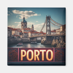 Aimant 🧲 Porto Portugal Rappel de Voyage à Trésor 🧲