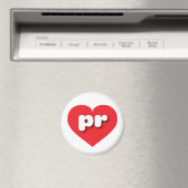 Aimant Porto Rico coeur rouge - J'aime pr (In Situ (Lave-vaisselle))