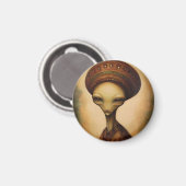Aimant Portrait Alien antique (Recto/Verso)