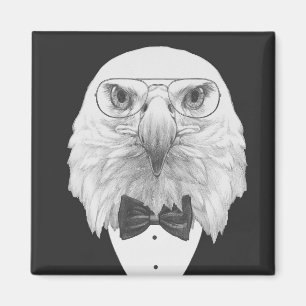 Aimant Portrait chic d'Eagle