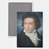 Aimant Portrait classique de Beethoven (Recto/Verso)
