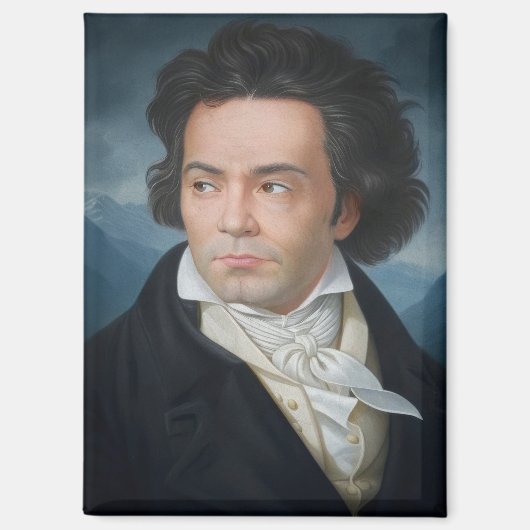 Aimant Portrait classique de Beethoven (Recto)