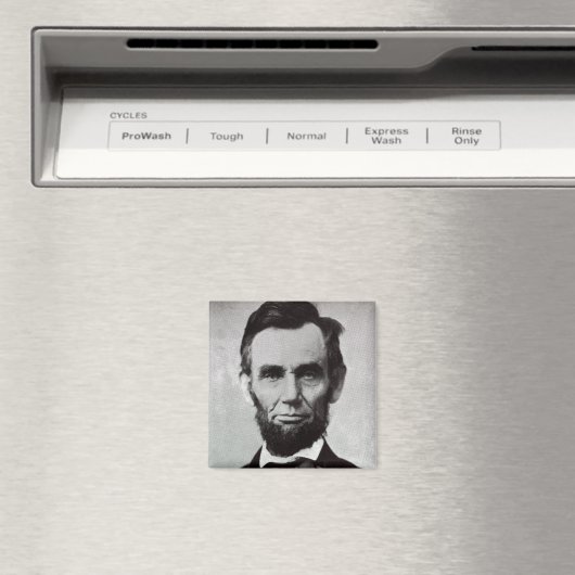 Aimant Portrait d'Abe Lincoln 2 (In Situ (Lave-vaisselle))