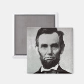 Aimant Portrait d'Abe Lincoln 2 (Recto/Verso)