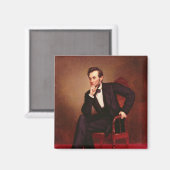 Aimant Portrait d'Abraham Lincoln (Recto/Verso)