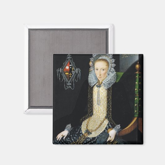 Aimant Portrait d'Adriana van Nesse, 1611 (Recto/Verso)