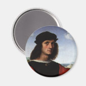 Aimant Portrait d'Agnolo Doni par Raphael Sanzio (Recto/Verso)