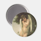 Aimant Portrait d'ange de Cupid (Cupidon) par Bouguereau (Recto/Verso)