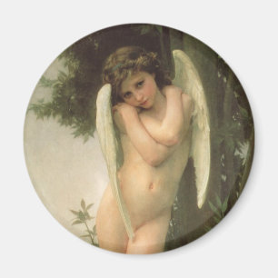 Aimant Portrait d'ange de Cupid (Cupidon) par Bouguereau