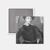 Aimant Portrait d'Antony van Diemen (Recto/Verso)