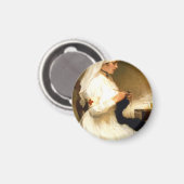 Aimant Portrait de A Nurse Red Cross - Gabriel Nicolet (Recto/Verso)