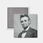 Aimant Portrait de Abe Lincoln 1 (Recto/Verso)