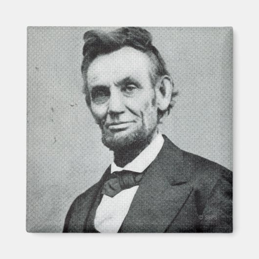 Aimant Portrait de Abe Lincoln 1 (Devant)