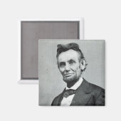 Aimant Portrait de Abe Lincoln 1 (Recto/Verso)
