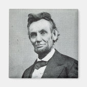 Aimant Portrait de Abe Lincoln 1 (Devant)