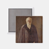 Aimant Portrait de Charles Darwin 1883 (Recto/Verso)
