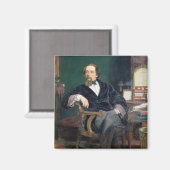 Aimant Portrait de Charles Dickens (huile sur toile) (Recto/Verso)