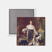 Aimant Portrait de Charles X dans Robes de couronnement, (Recto/Verso)