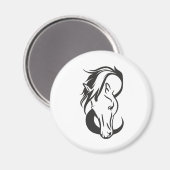 Aimant Portrait de cheval (Recto/Verso)