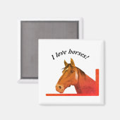 Aimant Portrait de cheval (Recto/Verso)