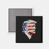 Aimant Portrait de Donald Trump  (Recto/Verso)