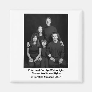 Aimant Portrait de familiy_W de Peter, Peter… - Customi