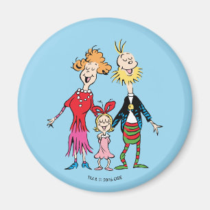 Aimant Portrait de famille de Cindy Lou Who