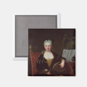 Aimant Portrait de Faustina Bordoni, chanteuse de Handel (Recto/Verso)