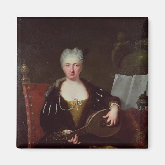 Aimant Portrait de Faustina Bordoni, chanteuse de Handel (Devant)