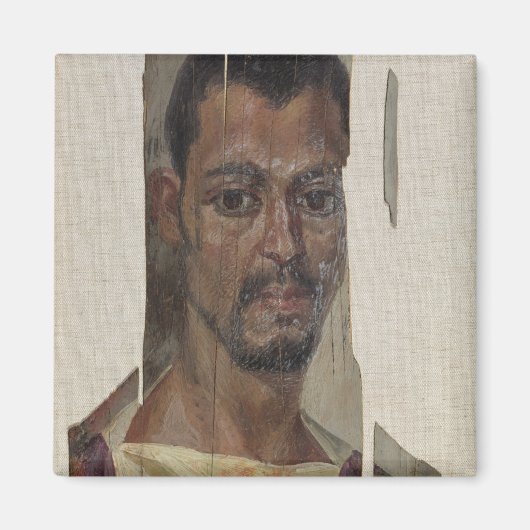 Aimant Portrait de Fayum (encaustic wax on wood) (Devant)