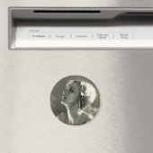 Aimant Portrait de femme vintage (In Situ (Lave-vaisselle))