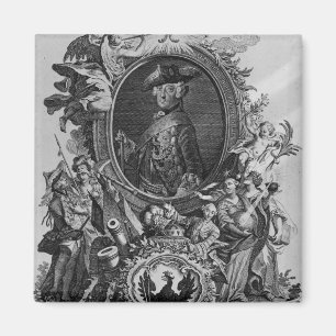 Aimant Portrait de Frederick II, gravé par Johann