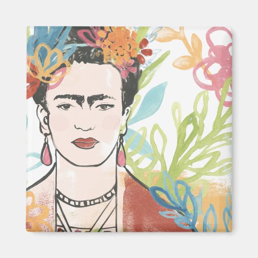 Aimant Portrait de Frida Kahlo (Devant)