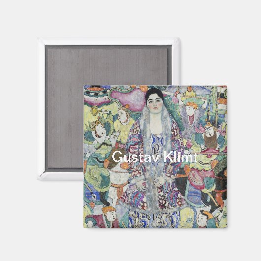 Aimant Portrait de Friederike Maria Beer de Gustav Klimt (Recto/Verso)