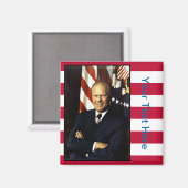 Aimant Portrait de Gerald Ford (Recto/Verso)