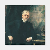 Aimant Portrait de Gustave Eiffel 1905 (Devant)